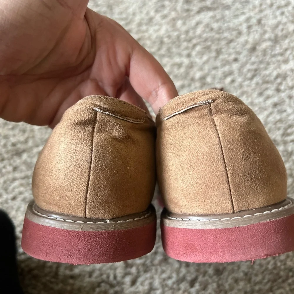 Sperry Oxford Shoes Caspian Boys Light Brown Suede Size 6.5